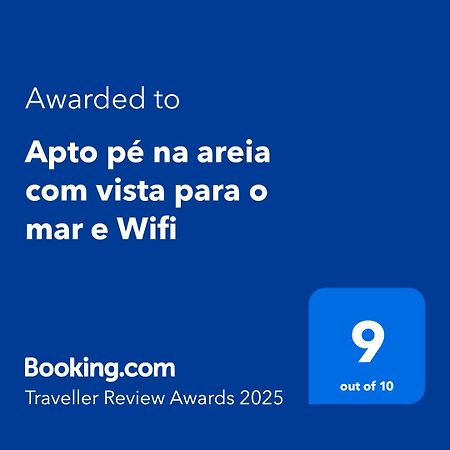 Apto Pe Na Areia Com Vista Para O Mar E Wifi Praia Grande  Buitenkant foto