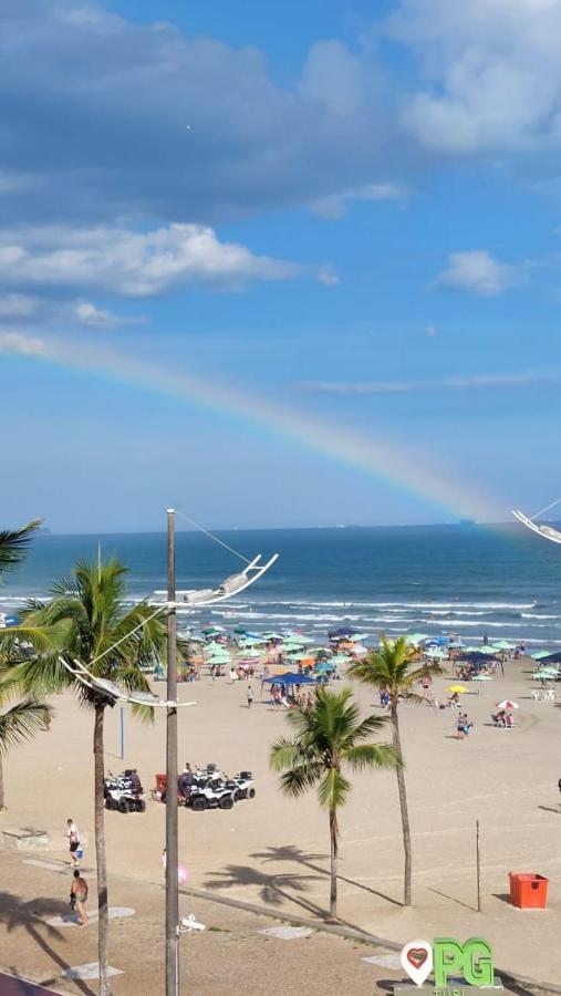 Apto Pe Na Areia Com Vista Para O Mar E Wifi Praia Grande  Buitenkant foto