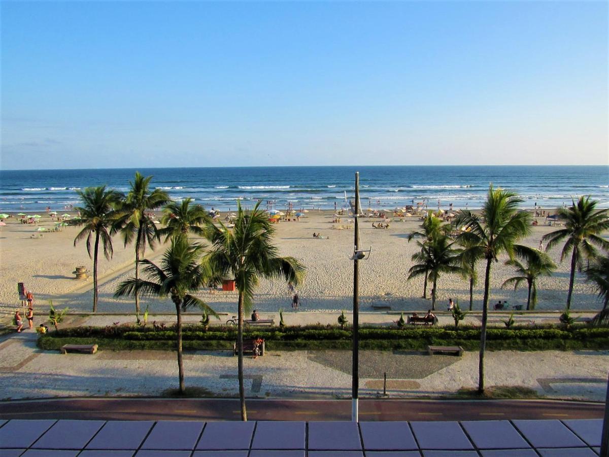 Apto Pe Na Areia Com Vista Para O Mar E Wifi Praia Grande  Buitenkant foto