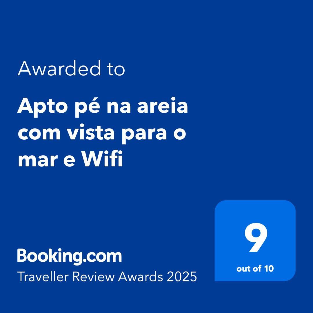 Apto Pe Na Areia Com Vista Para O Mar E Wifi Praia Grande  Buitenkant foto